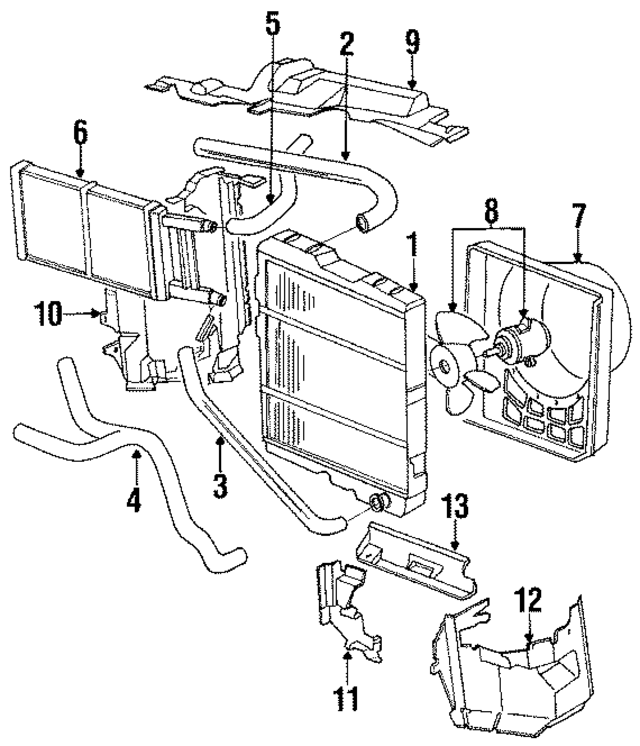 853121101 - Cooling System: Upper Hose for Audi Image