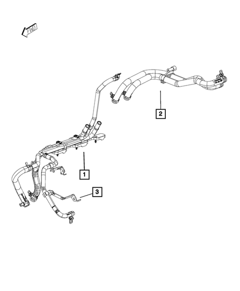 Air Conditioner and Heater Plumbing for 2016 Ram 2500 #1
