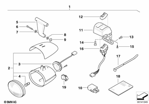 Fog Lamps and Auxiliary Lights for 2003 BMW-Motorrad R 1200 C #0