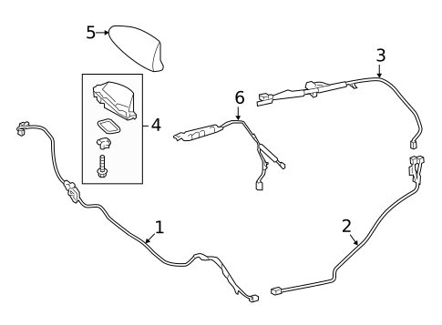 Antenna & Radio for 2018 Lexus LS500 #4