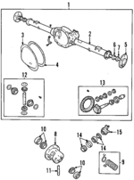 52114600AA - Universals &amp; Rear Axle: Pinion Shaft for Chrysler: Aspen | Dodge: Dakota, Durango, Nitro, Ram 1500 | Jeep: Commander, Grand Cherokee, Liberty | Ram: Dakota Image