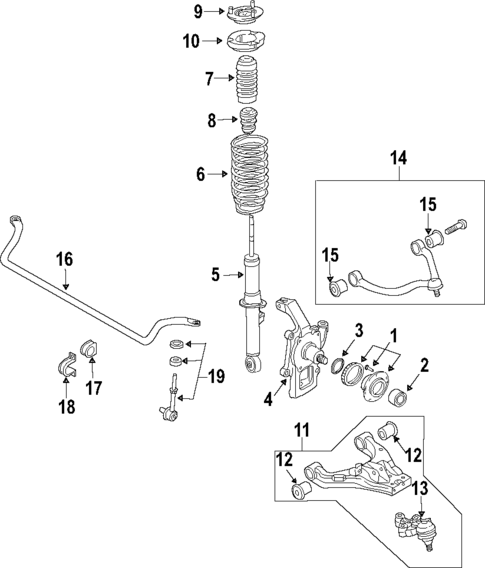 Front Suspension for 2009 Kia Sorento #0