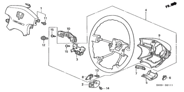 Steering Wheel ('98) for 1998 Honda Odyssey #0