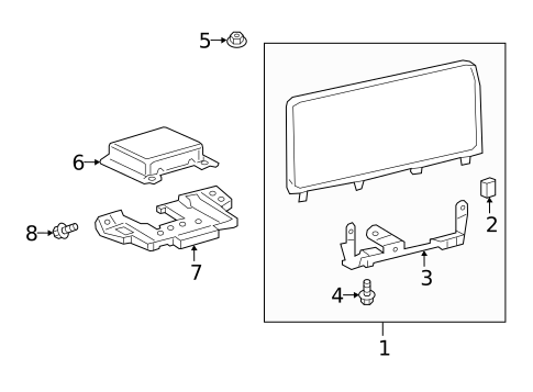Navigation System Components for 2021 Lexus RX350L #0
