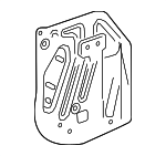 84029605 - Body: Water Deflector for Chevrolet: Silverado 2500 HD, Silverado 3500 HD | GMC: Sierra 2500 HD, Sierra 3500 HD Image