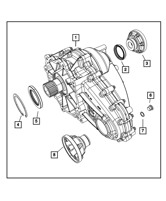 52123725AD - ITC; Single Speed Transfer Case: Transfer Case for Mopar Image