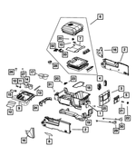 5MZ87DX9AA - Interior Trim: Base Console for Mopar Image