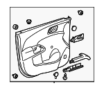 95351408 - : Jet Black Front Passenger Side Door Trim for Chevrolet: Sonic Image