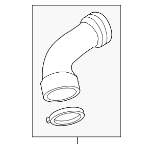 13717575407 - : Upper Hose for BMW: 550i, 550i GT, 550i GT xDrive, 550i xDrive, 650i, 650i Gran Coupe, 650i xDrive, 650i xDrive Gran Coupe, 750i, 750i xDrive, 750Li, 750Li xDrive, X5, X6 Image