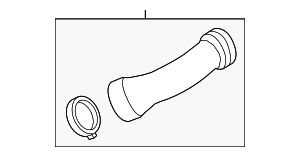13717575408 - : Upper Hose for BMW: 550i, 550i GT, 550i GT xDrive, 550i xDrive, 650i, 650i Gran Coupe, 650i xDrive, 650i xDrive Gran Coupe, 750i, 750i xDrive, 750Li, 750Li xDrive, X5, X6 Image