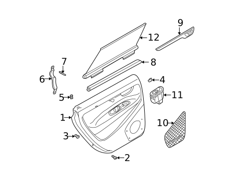 Interior Trim - Rear Door for 2005 Volvo XC70 #0