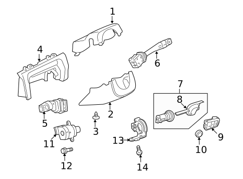 Anti-Theft Components for 2009 Pontiac G8 #1