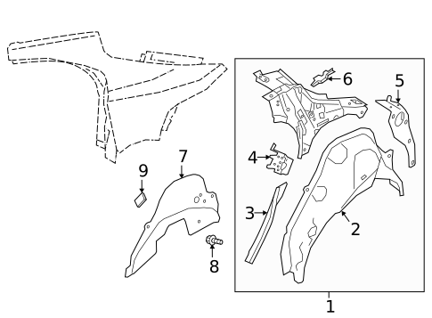Inner Components for 2020 Jaguar I-Pace #0