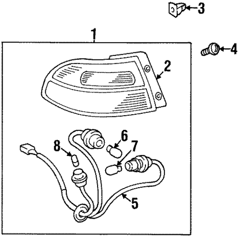 Combination Lamps for 1999 Toyota Avalon #0