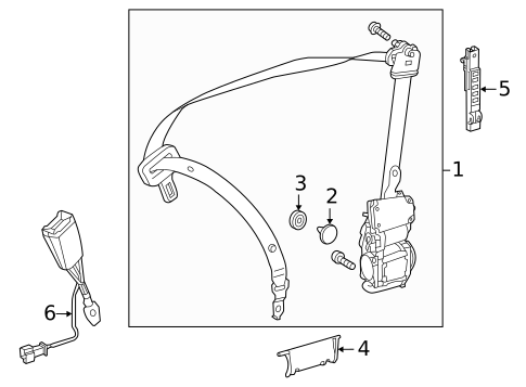 Front Seat Belts for 2006 Mercedes-Benz CLS500 #1