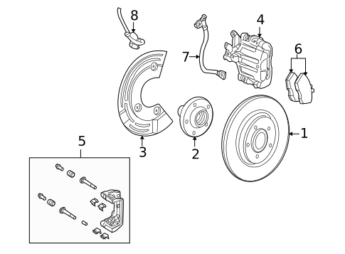 Brake Components for 2009 Ford Taurus X #1