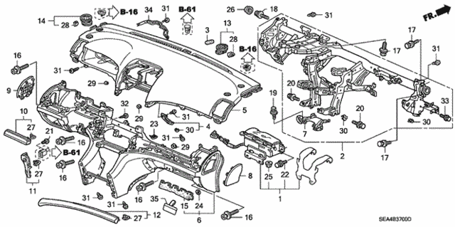 Instrument Panel for 2004 Acura TSX #0