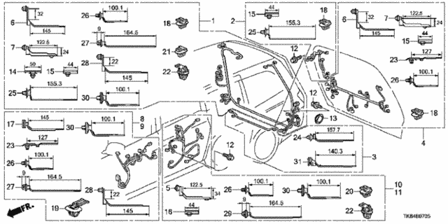 Wire Harness (6) for 2016 Honda Odyssey #0