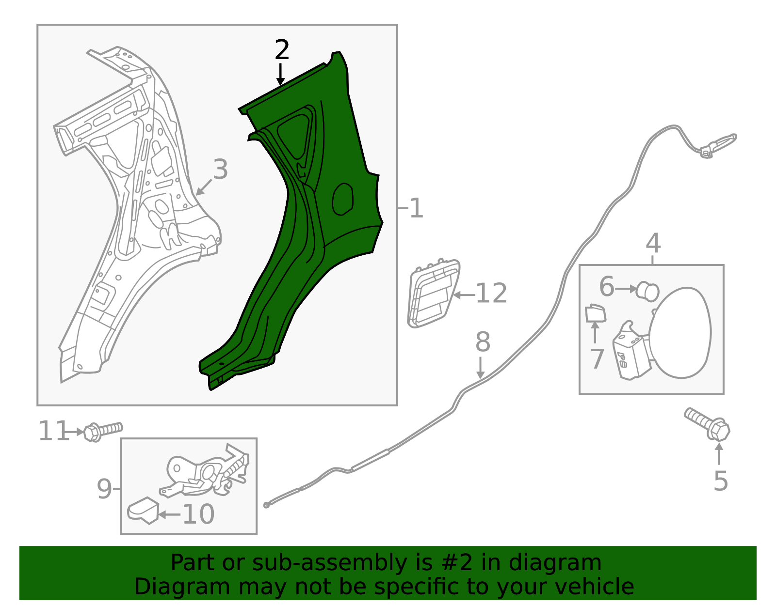 71504-B2C50 - Quarter Panel 2015-2019 Kia Soul | Kia.Parts Store
