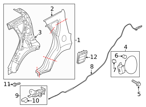 Fuel Door for 2017 Kia Soul #0