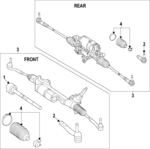 2234607603 - : Rack for Mercedes-Benz Image