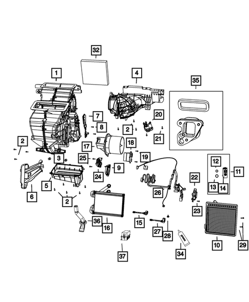 Air Conditioner and Heater Units for 2014 Fiat 500 #1