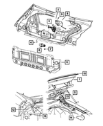 6507648AA - Body Sheet Metal Except Doors: Hex Head Screw And Washer for Mopar Image