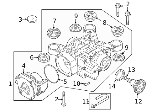 Axle & Differential for 2018 Volkswagen Golf R #0