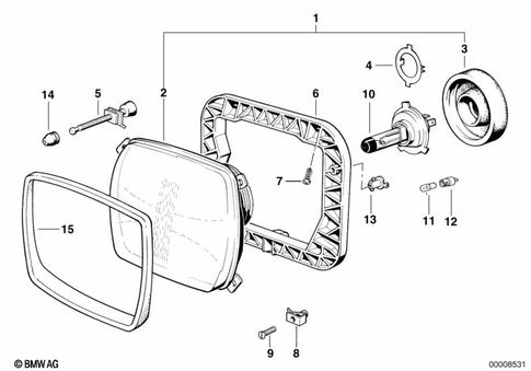 Headlight for 1986 BMW-Motorrad K 75 S #0