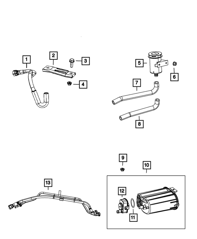 6502847 - Emission Controls: Hex Head Bolt And Washer, Mounting for Mopar Image image