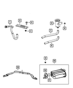 6502847 - Emission Controls: Hex Head Bolt And Washer, Mounting for Mopar Image