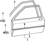 3078310512 - Body: Door Shell for Volkswagen Image