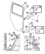 6509101AA - Doors, Door Mirrors and Related Parts: Screw for Jeep: Wrangler, Wrangler JK Image