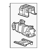 12721632 - Emission System: Egr Cooler for Chevrolet: Silverado 2500 HD, Silverado 3500 HD | GMC: Sierra 2500 HD, Sierra 3500 HD Image