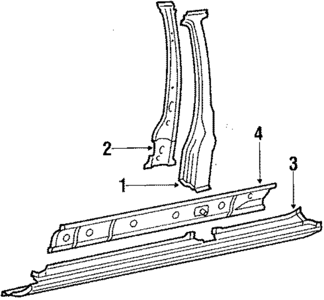 813809221A - Body: Center Pillar for Audi Image