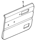 5FJ72SSA - Body: Door Trim Panel for Jeep: Cherokee, Comanche Image