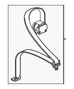 HJE7061ABAGD - : Seat Belt Assembly for Jaguar: XK8, XKR Image