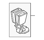 HJE7090ACLEG - : Buckle for Jaguar: XK8, XKR Image