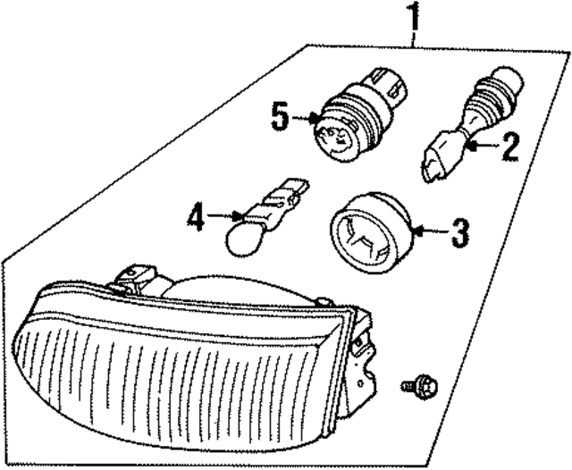 XF5Z13008BB - : Headlight Assembly for Ford Image