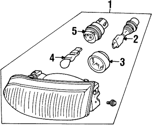 Bulbs - Chassis for 1999 Mercury Villager #0