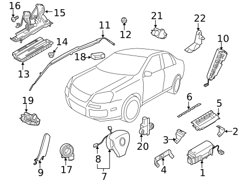 Air Bag System for 2012 Volkswagen Jetta #0
