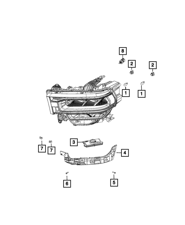 68448758AA - Electrical: Turn Signal Bulb Socket for Mopar Image