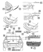 5113607AB - : Chrysler Wing Emblem for Chrysler: Sebring Image