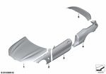 41007464711 - Bodywork: Hood for BMW Image
