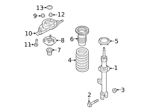 Struts & Components for 2015 Hyundai Genesis #2