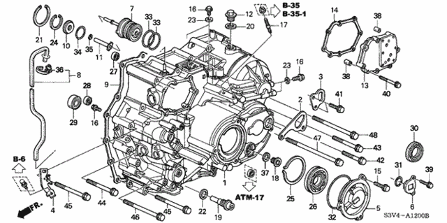AT Transmission Case ('03-'06) for 2005 Acura MDX #0
