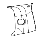 7CA84TX7AB - Body: Rear Quarter Trim for Jeep: Grand Wagoneer L, Wagoneer L Image