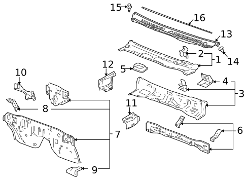 Cowl for 2006 Isuzu i-350 #0