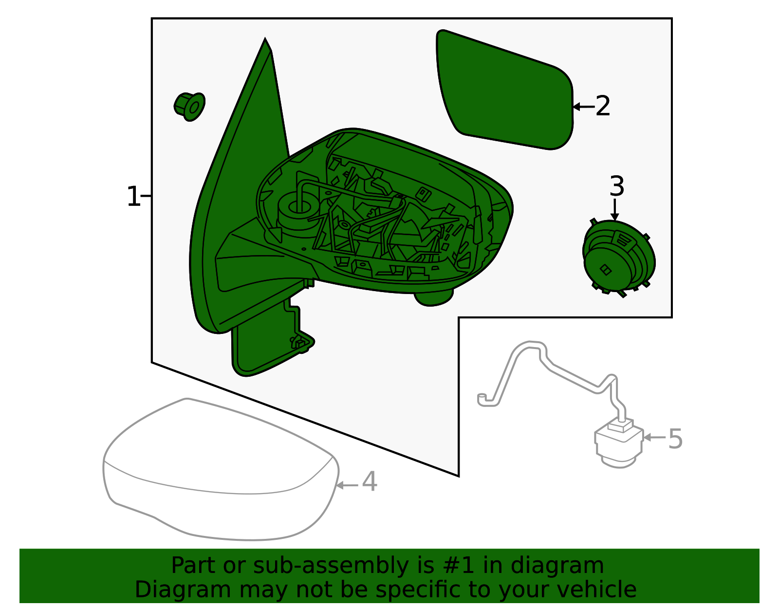 Genuine Exterior Mirror Assembly (lh) (d41) (pro-4x) - 96302-9BU4B