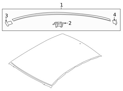 Exterior Trim - Roof for 2023 Kia Rio #0